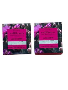 Bath & Body Works Cactus Blossom (Citrus, Coconut) Wallflower Refill Bulbs x4